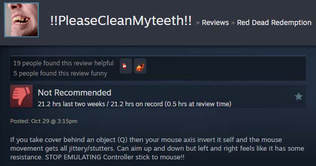 Screenshot of the article titled Red Dead Redemption Remaster, As Reported by Steam Reviews